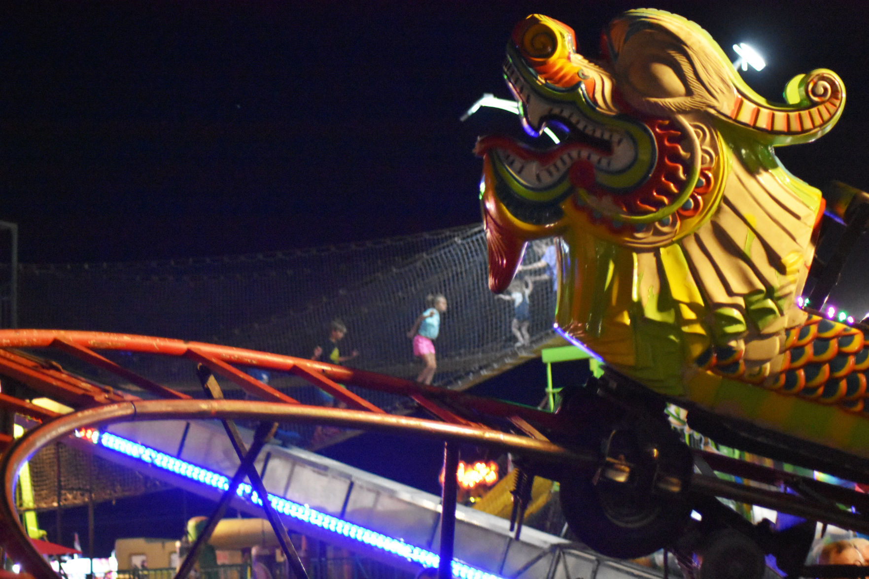 At night at the Washington County Fair